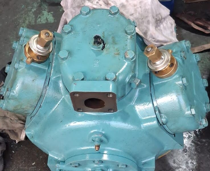 Overhauled refrigeration compressor rebuilt to OEM standard in the Chillex workshop